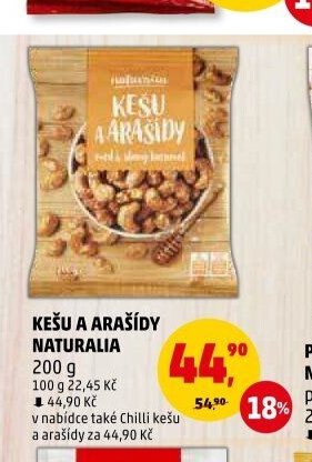KEŠU A ARAŠÍDY NATURALIA