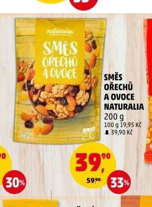 SMĚS OŘECHŮ A OVOCE NATURALIA