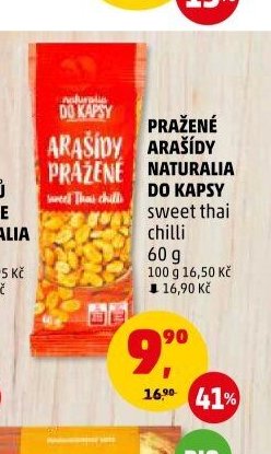 PRAŽENÉ ARAŠÍDY NATURALIA DO KAPSY