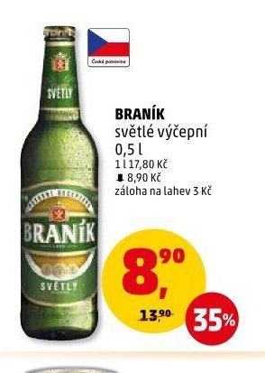 BRANÍK světlé výčepní 0,5 l