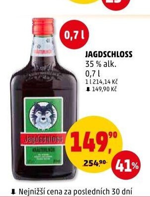 JAGDSCHLOSS 35 % alk. 0,7 l