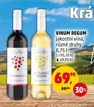 VINUM REGUM jakostní vína