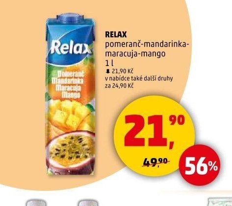 RELAX pomeranč-mandarinka-maracuja-mango 1 l