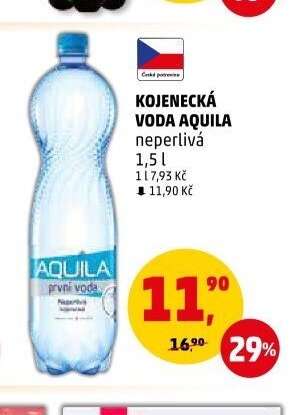 KOJENECKÁ VODA AQUILA neperlivá 1,5 l