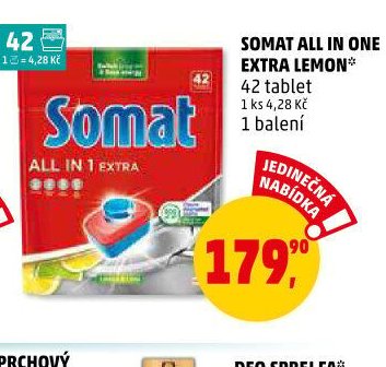SOMAT ALL IN ONE EXTRA LEMON