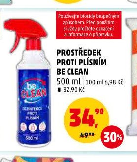 PROSTŘEDEK PROTI PLÍSNÍM BE CLEAN