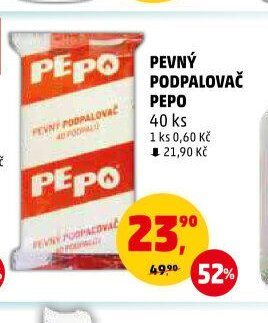 PEVNÝ PODPALOVAČ PEPO