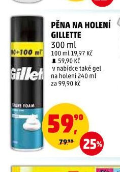 PĚNA NA HOLENÍ GILLETTE