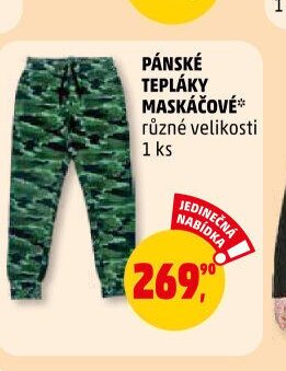 PÁNSKÉ TEPLÁKY MASKÁČOVÉ