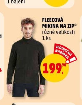 FLEECOVÁ MIKINA NA ZIP