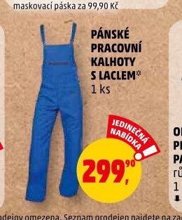 PÁNSKÉ PRACOVNÍ KALHOTY S LACLEM