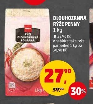Dlouhozrnná rýže Penny 1 kg