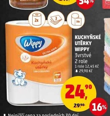 Kuchyňské utěrky Wippy 2 role