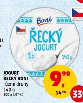 Bílý jogurt řeckého typu Boni