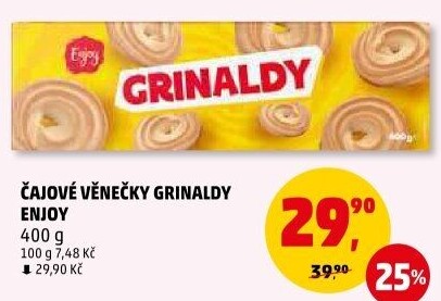 Čajové pečivo věnečky Grinaldy Enjoy