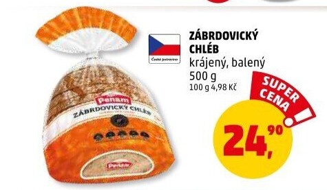 Chléb zábrdovický Penam