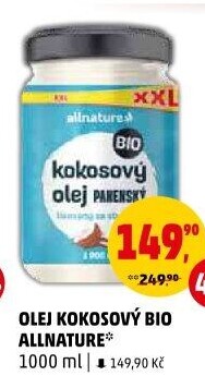 Kokosový olej bio Allnature