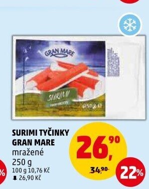 Krabí tyčinky mražené Gran Mare