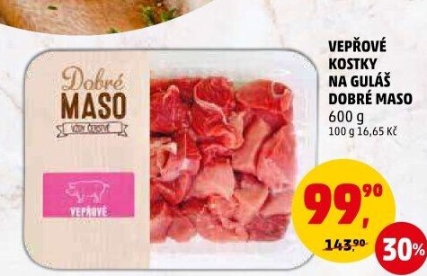 Maso na guláš vepřové Dobré maso