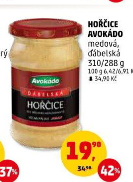 Medová hořčice Avokádo