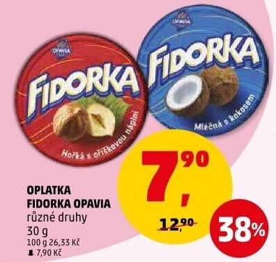 Oplatky Fidorka Opavia