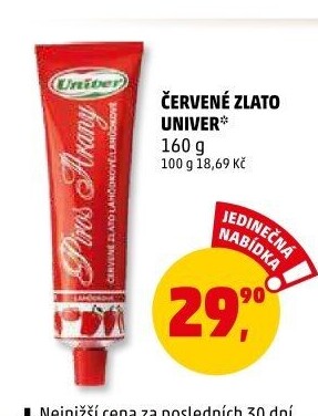 Pasta červené zlato Univer
