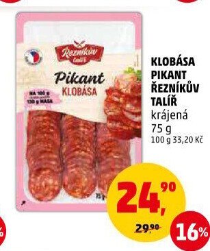 Pikantní klobása Řezníkův talíř