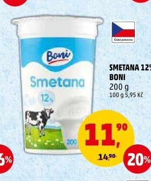 Smetana 12% Boni