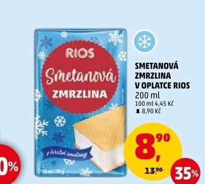 Smetanová zmrzlina Rios