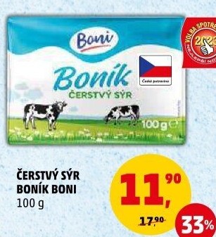 Sýr čerstvý Boník Boni