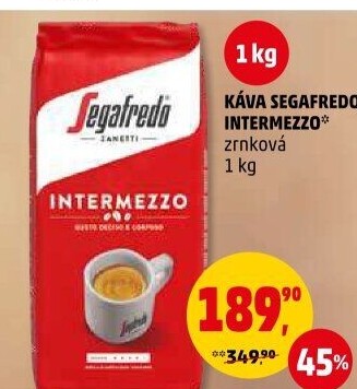Zrnková káva Intermezzo Segafredo