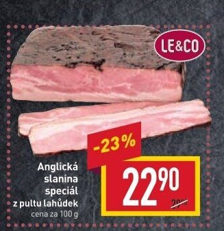 Anglická slanina speciál LE&