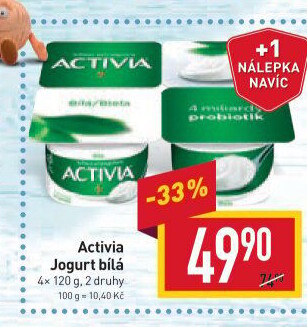 Bílý jogurt Activia Danone