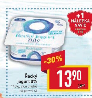 Bílý jogurt řecký 0% Milko