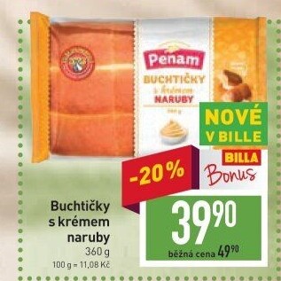 Buchtičky s krémem Naruby Penam