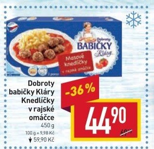 Knedlíčky masové v rajské omáčce mražené Dobroty babičky Kláry