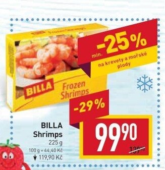 Krevety mražené Billa