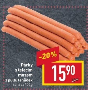 Párky s telecím masem