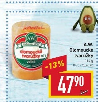 Sýr tvarůžky olomoucké A.W.