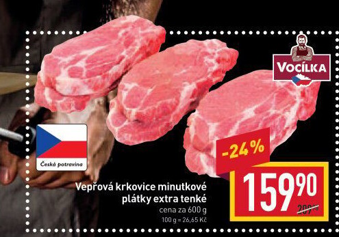 Vepřová krkovice bez kosti Vocílka