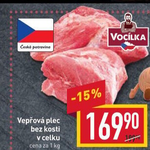 Vepřová plec bez kosti Vocílka