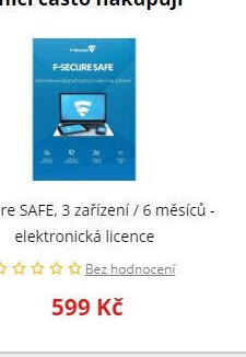 F-Secure SAFE, 3 zařízení / 6 měsíců - elektronická licence