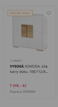 VYSOKÁ KOMODA, bílá, barvy dubu, 108/112/4... - XXXLutz akcniletaky.com
