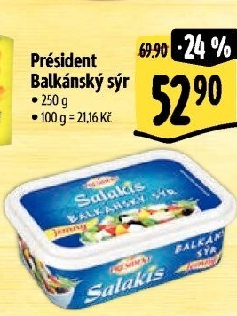 Balkánský sýr Président