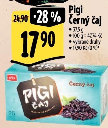 Černý Pigi čaj Jemča