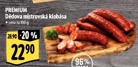 Dědova klobása mistrovská papriková Premium Albertovo uzenářství