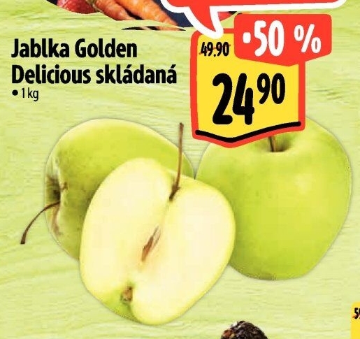 Jablka Golden Delicious