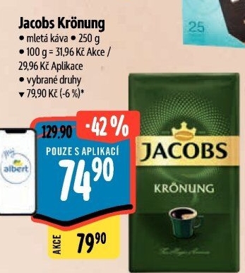 Mletá káva Jacobs Krönung