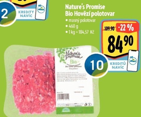 Mleté maso hovězí bio Nature'