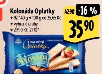 Oplatky Kolonáda Opavia